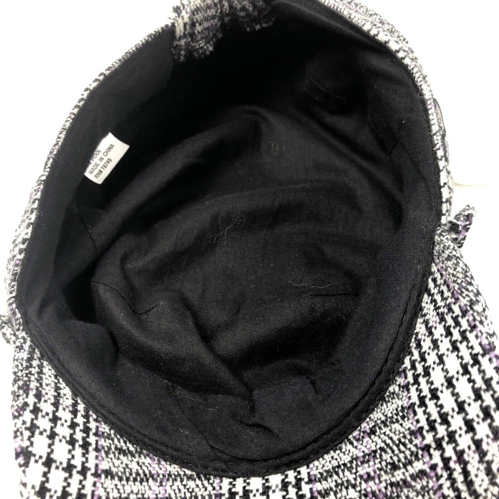 Women Plaid Newsboy Cap Poly And Wool Blend Fashion Hat for Ladies - Picture 6 of 7